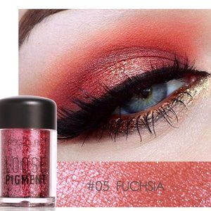 FOCALLURE Loose Glitter Pigments Eye Shadow, #5 Fuchsia